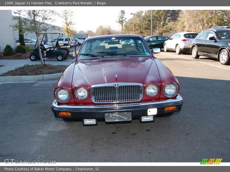 Cranberry Red Metallic / Beige 1986 Jaguar XJ Vanden Plas