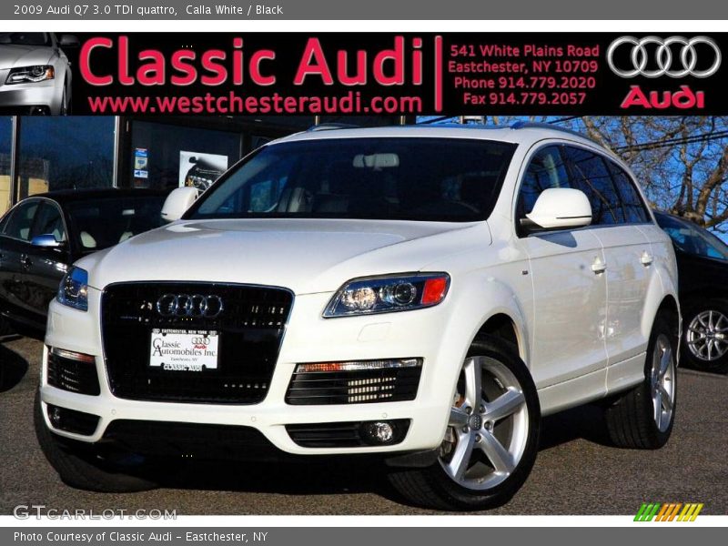 Calla White / Black 2009 Audi Q7 3.0 TDI quattro