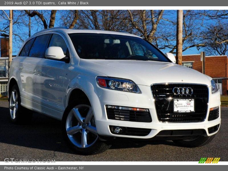 Calla White / Black 2009 Audi Q7 3.0 TDI quattro