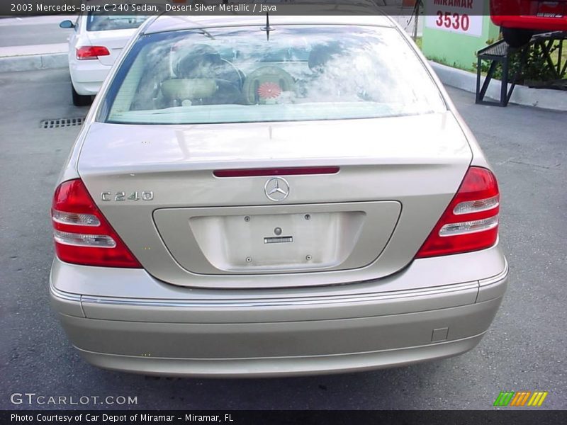 Desert Silver Metallic / Java 2003 Mercedes-Benz C 240 Sedan