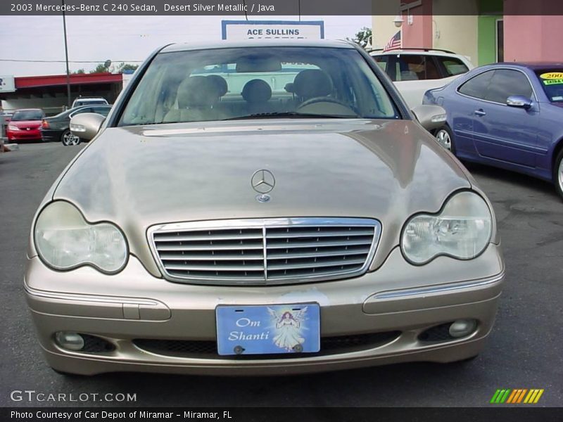 Desert Silver Metallic / Java 2003 Mercedes-Benz C 240 Sedan
