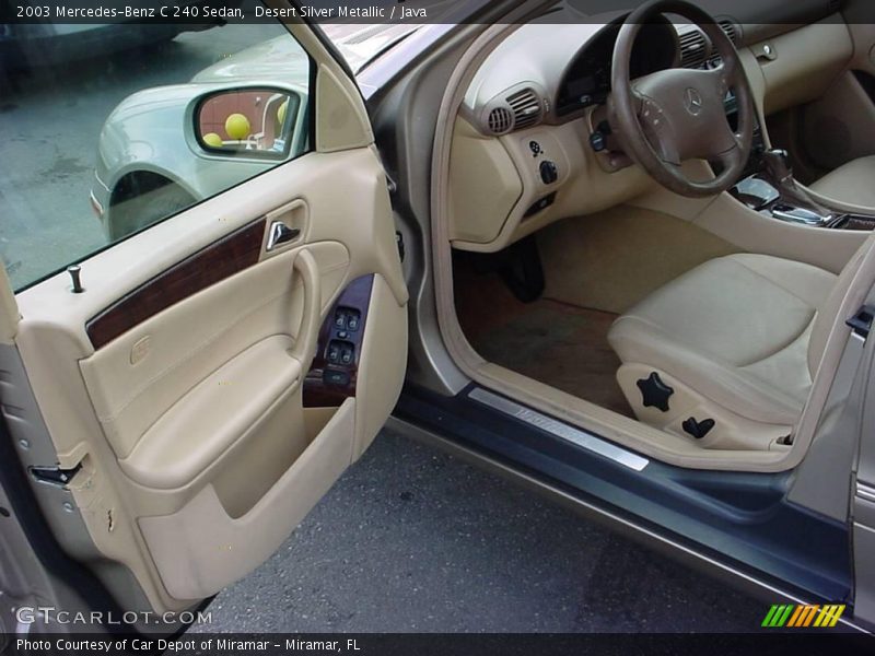Desert Silver Metallic / Java 2003 Mercedes-Benz C 240 Sedan