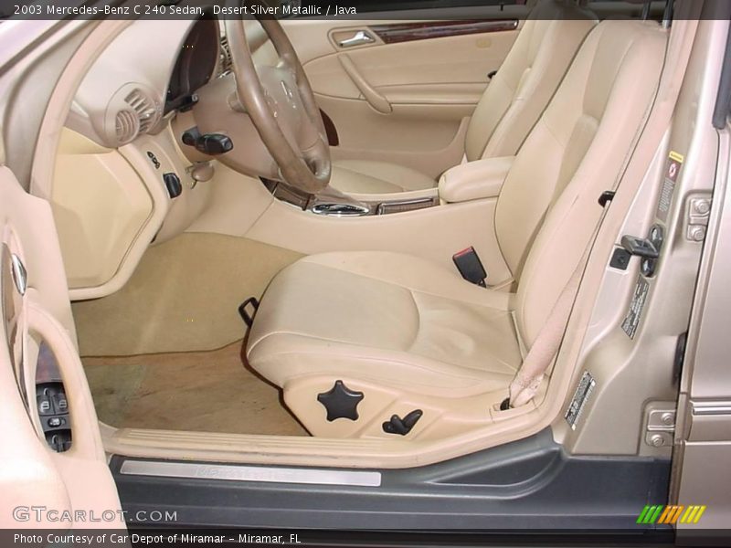 Desert Silver Metallic / Java 2003 Mercedes-Benz C 240 Sedan