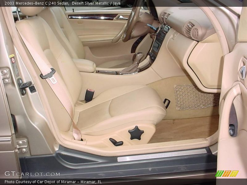 Desert Silver Metallic / Java 2003 Mercedes-Benz C 240 Sedan