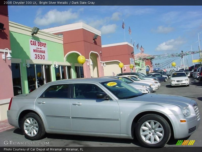 Bright Silver Metallic / Dark Slate Gray 2008 Chrysler 300 LX