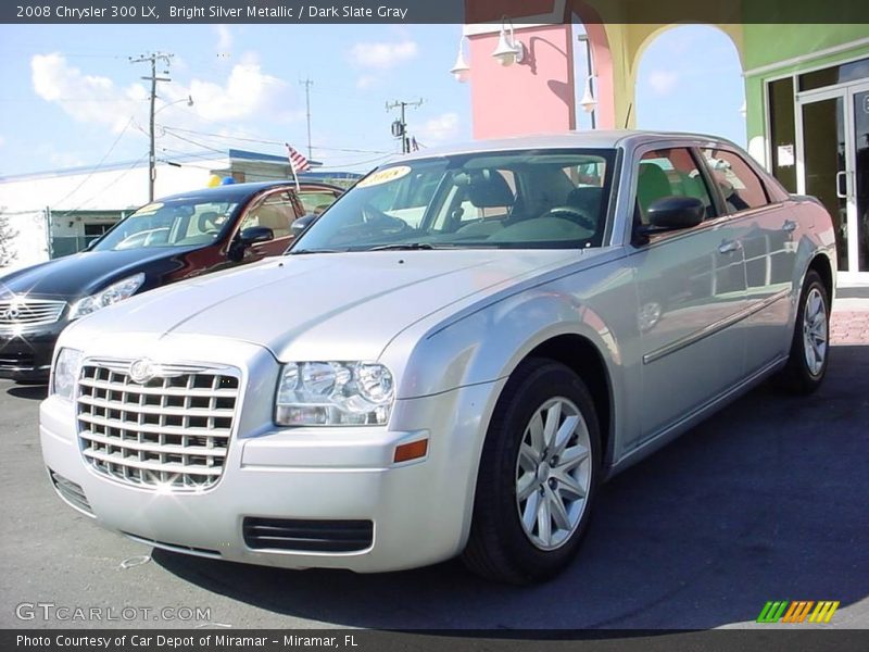 Bright Silver Metallic / Dark Slate Gray 2008 Chrysler 300 LX