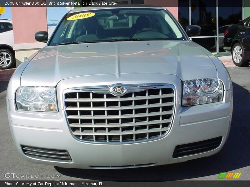 Bright Silver Metallic / Dark Slate Gray 2008 Chrysler 300 LX