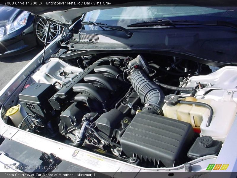Bright Silver Metallic / Dark Slate Gray 2008 Chrysler 300 LX