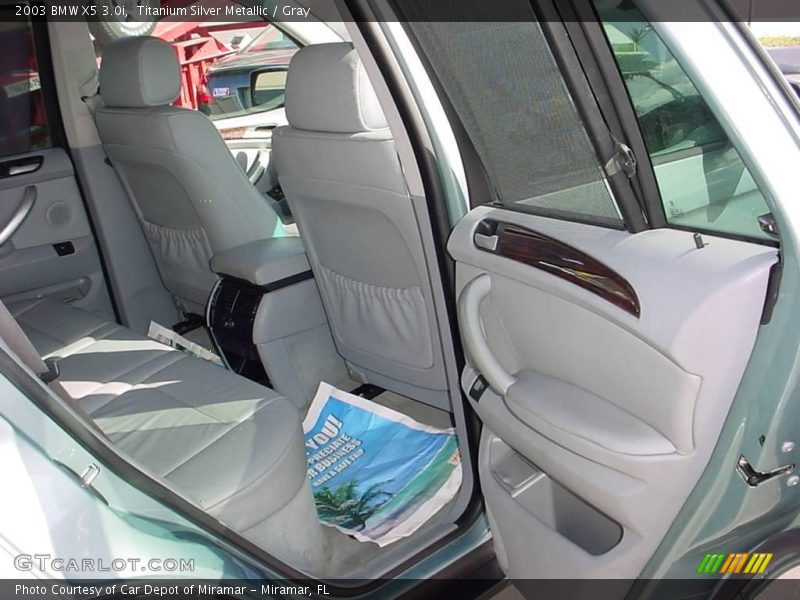 Titanium Silver Metallic / Gray 2003 BMW X5 3.0i