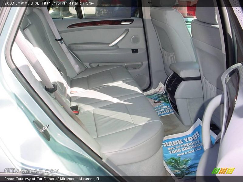 Titanium Silver Metallic / Gray 2003 BMW X5 3.0i
