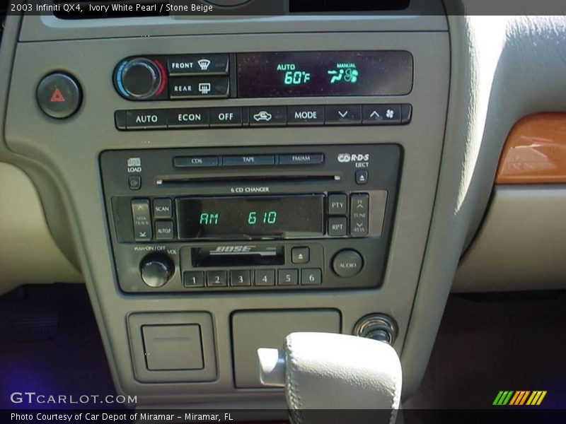 Ivory White Pearl / Stone Beige 2003 Infiniti QX4