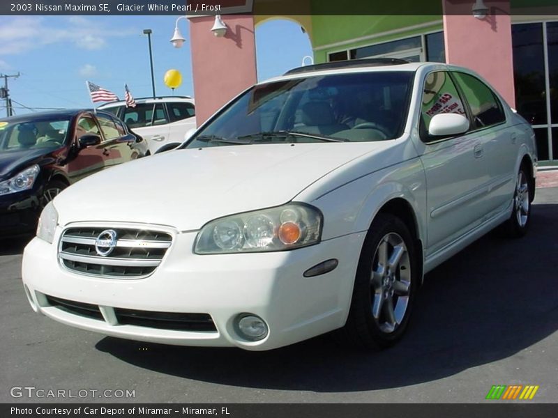 Glacier White Pearl / Frost 2003 Nissan Maxima SE