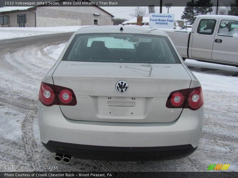 White Gold Metallic / Titan Black 2010 Volkswagen Jetta S Sedan
