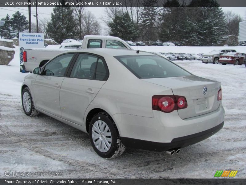 White Gold Metallic / Titan Black 2010 Volkswagen Jetta S Sedan