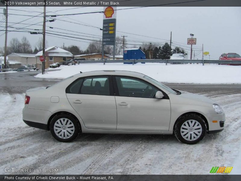 White Gold Metallic / Titan Black 2010 Volkswagen Jetta S Sedan