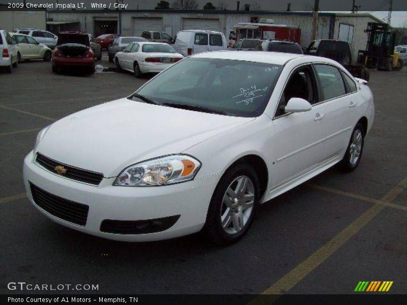 White / Gray 2009 Chevrolet Impala LT