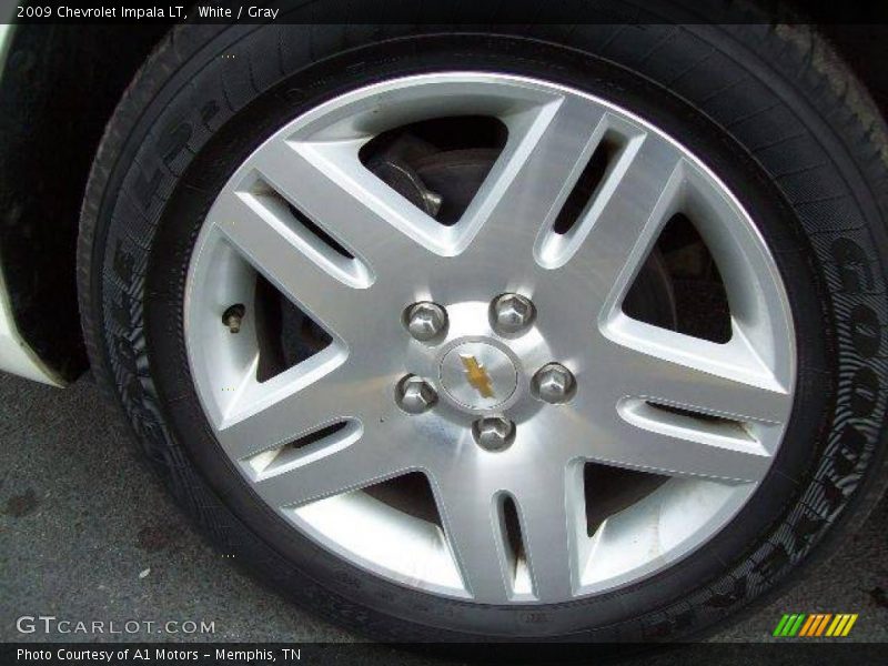 White / Gray 2009 Chevrolet Impala LT