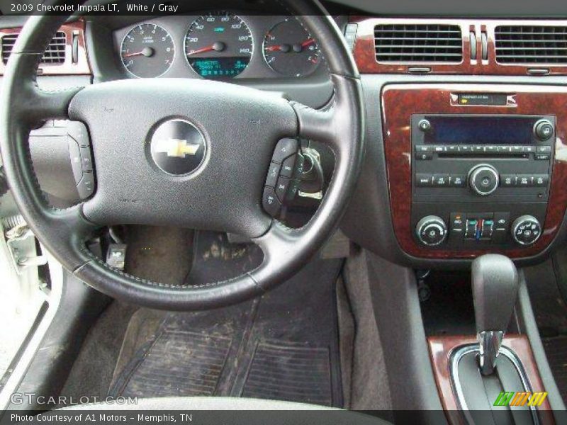 White / Gray 2009 Chevrolet Impala LT