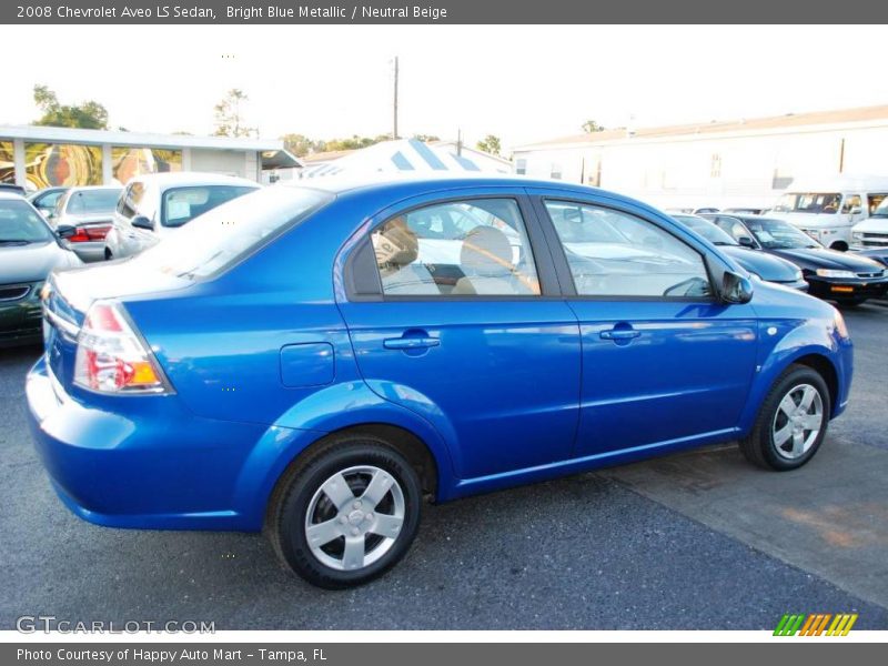 Bright Blue Metallic / Neutral Beige 2008 Chevrolet Aveo LS Sedan