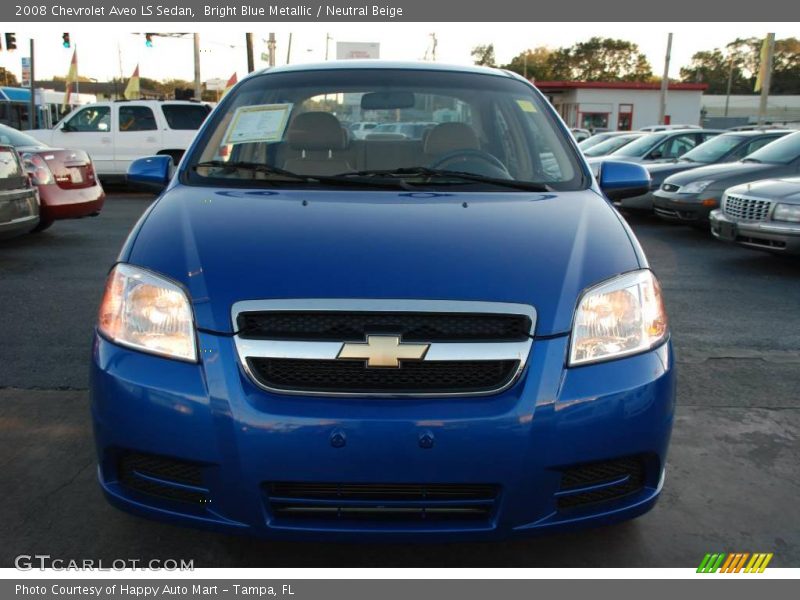 Bright Blue Metallic / Neutral Beige 2008 Chevrolet Aveo LS Sedan