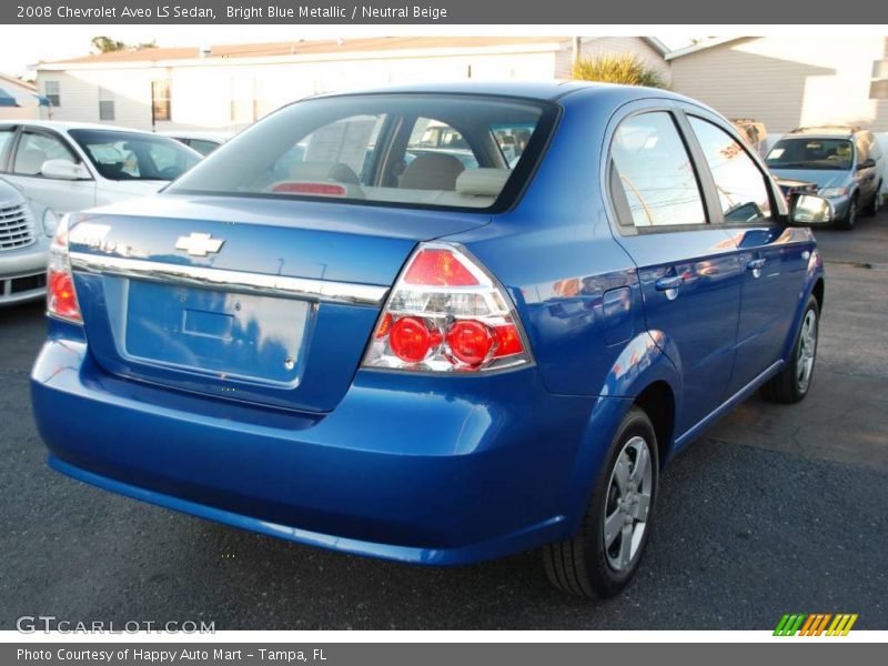 Bright Blue Metallic / Neutral Beige 2008 Chevrolet Aveo LS Sedan