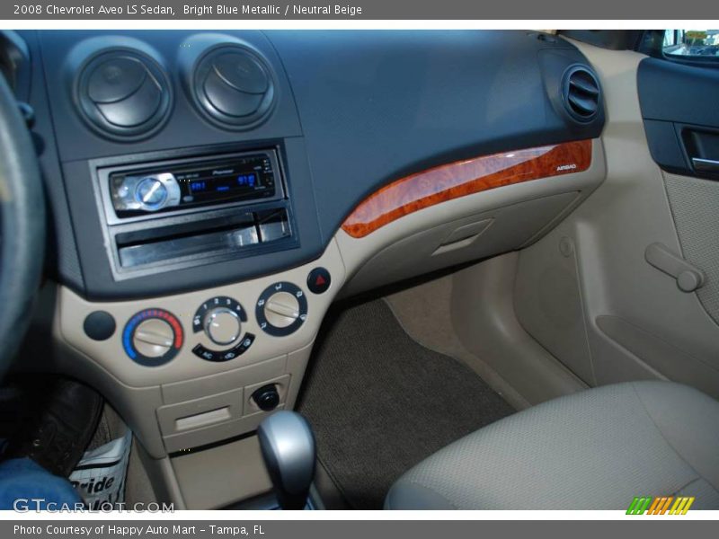 Bright Blue Metallic / Neutral Beige 2008 Chevrolet Aveo LS Sedan