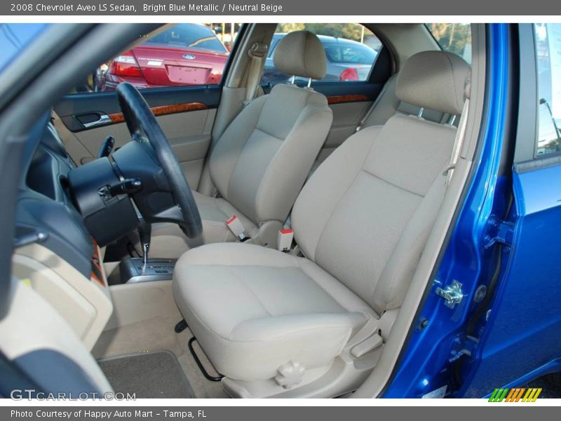 Bright Blue Metallic / Neutral Beige 2008 Chevrolet Aveo LS Sedan