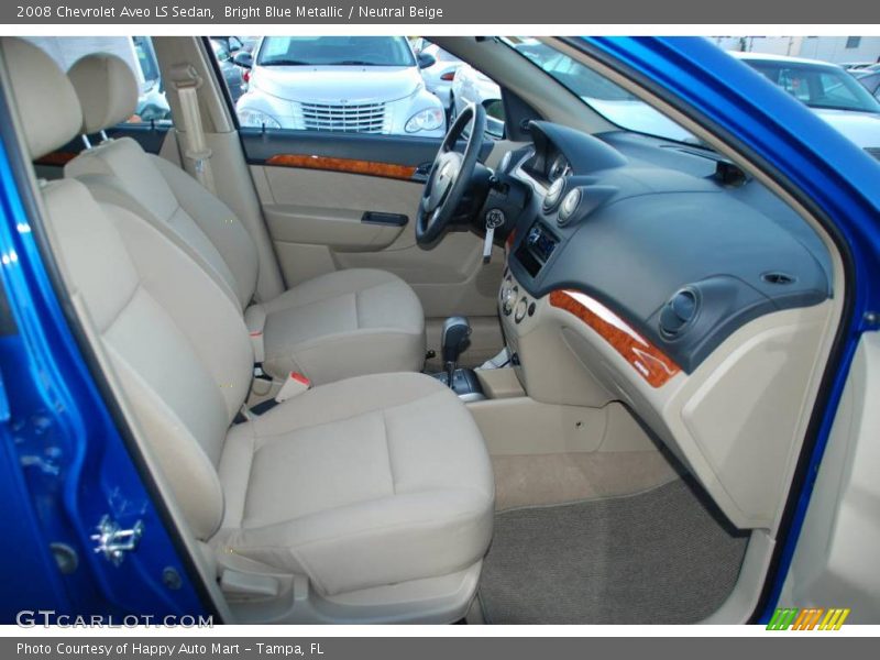 Bright Blue Metallic / Neutral Beige 2008 Chevrolet Aveo LS Sedan