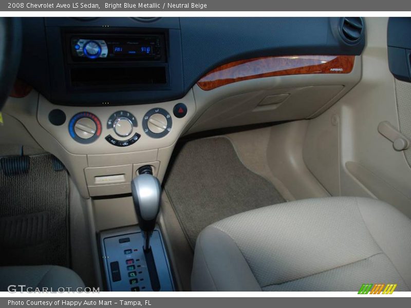 Bright Blue Metallic / Neutral Beige 2008 Chevrolet Aveo LS Sedan