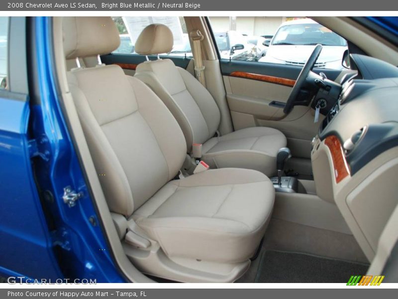 Bright Blue Metallic / Neutral Beige 2008 Chevrolet Aveo LS Sedan