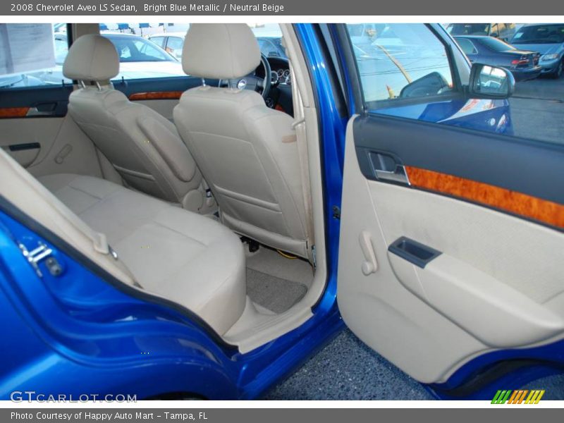 Bright Blue Metallic / Neutral Beige 2008 Chevrolet Aveo LS Sedan