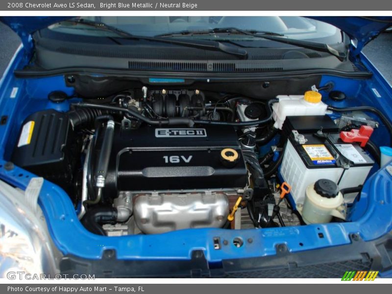 Bright Blue Metallic / Neutral Beige 2008 Chevrolet Aveo LS Sedan