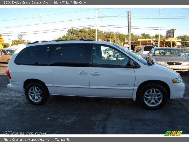 Bright White / Mist Gray 2000 Dodge Grand Caravan Sport