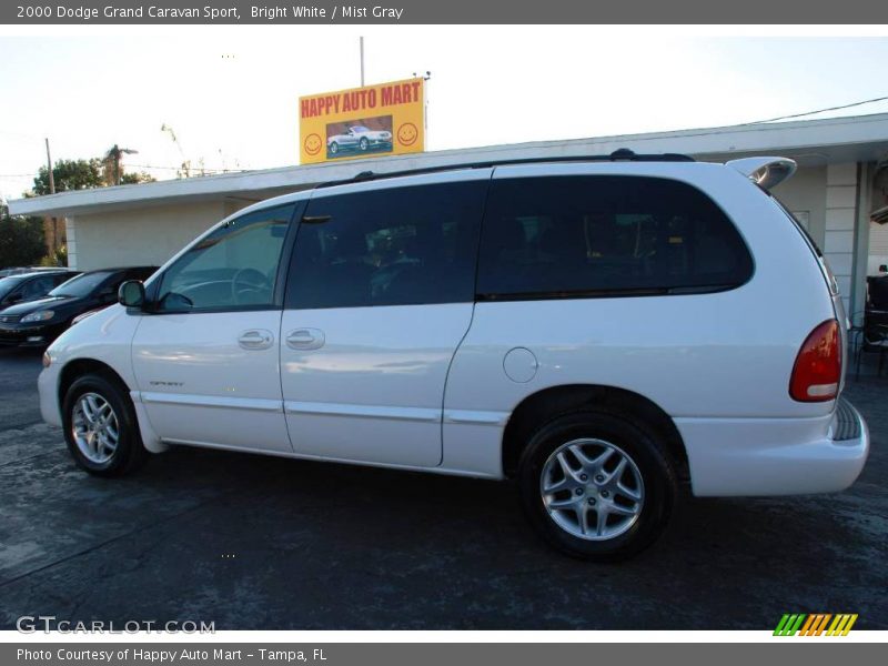 Bright White / Mist Gray 2000 Dodge Grand Caravan Sport