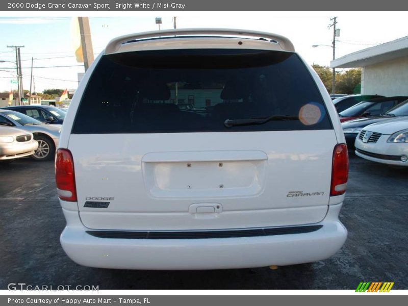 Bright White / Mist Gray 2000 Dodge Grand Caravan Sport