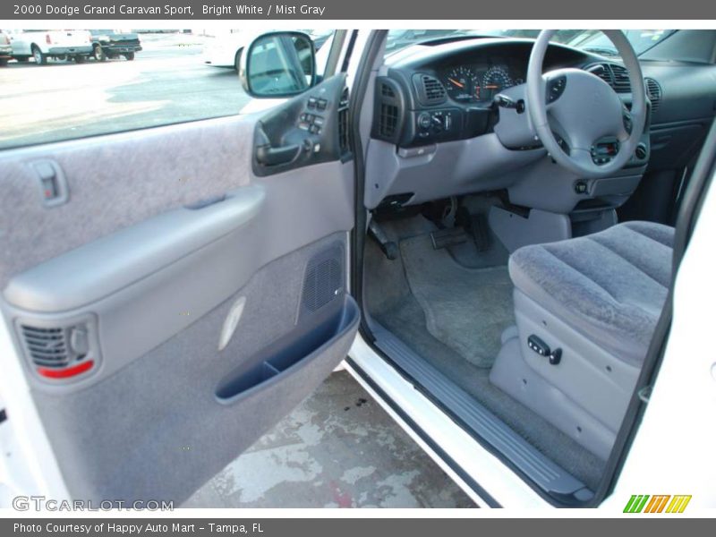 Bright White / Mist Gray 2000 Dodge Grand Caravan Sport