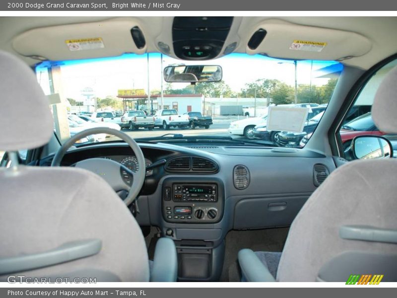Bright White / Mist Gray 2000 Dodge Grand Caravan Sport