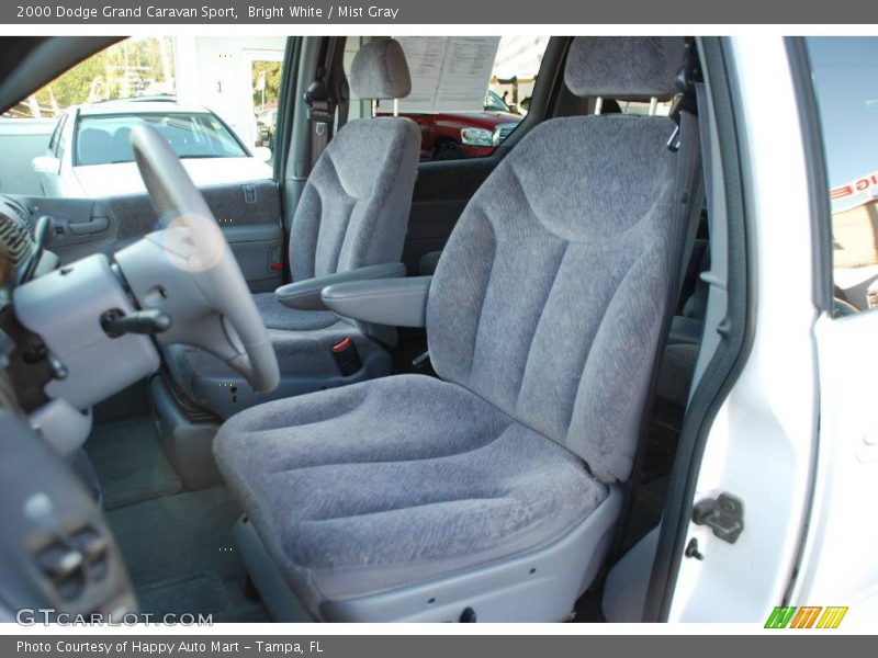 Bright White / Mist Gray 2000 Dodge Grand Caravan Sport