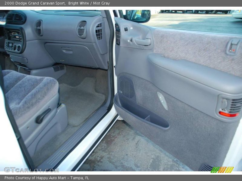 Bright White / Mist Gray 2000 Dodge Grand Caravan Sport