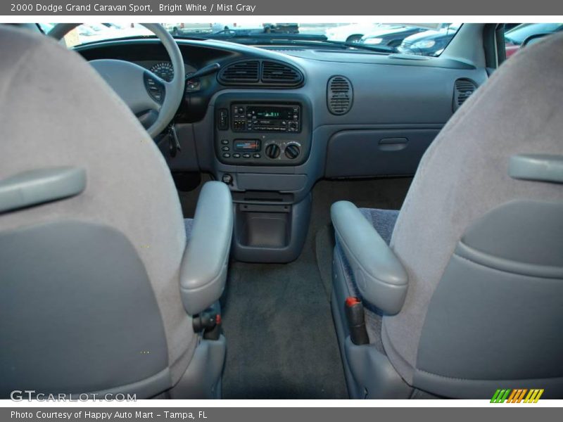 Bright White / Mist Gray 2000 Dodge Grand Caravan Sport