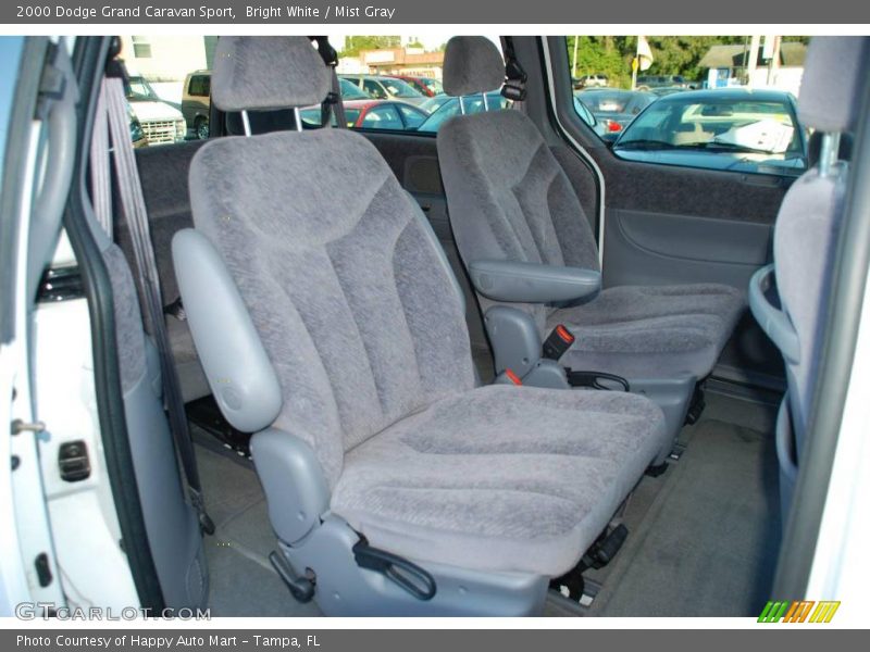 Bright White / Mist Gray 2000 Dodge Grand Caravan Sport