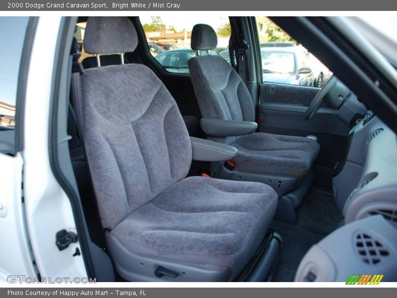 Bright White / Mist Gray 2000 Dodge Grand Caravan Sport