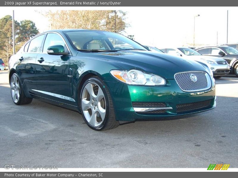 Emerald Fire Metallic / Ivory/Oyster 2009 Jaguar XF Supercharged
