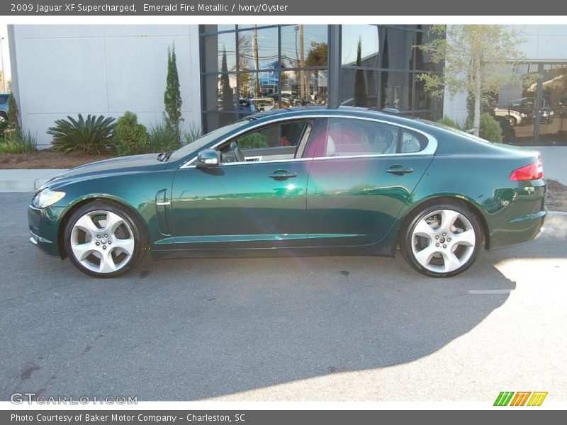 Emerald Fire Metallic / Ivory/Oyster 2009 Jaguar XF Supercharged