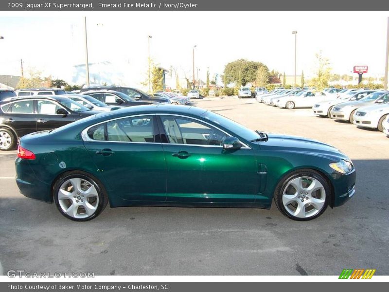 Emerald Fire Metallic / Ivory/Oyster 2009 Jaguar XF Supercharged