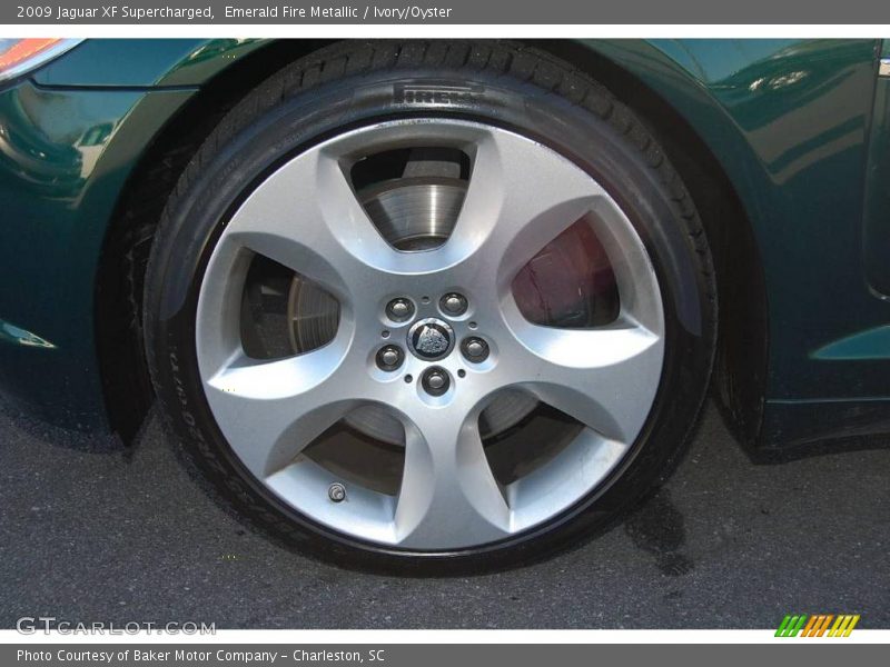 Emerald Fire Metallic / Ivory/Oyster 2009 Jaguar XF Supercharged