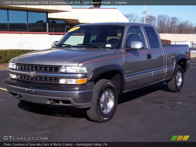 Light Pewter Metallic / Graphite 2000 Chevrolet Silverado 1500 LS Extended Cab 4x4