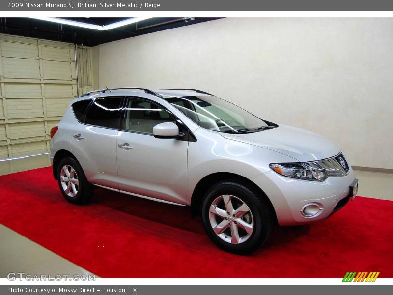 Brilliant Silver Metallic / Beige 2009 Nissan Murano S