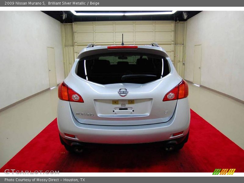 Brilliant Silver Metallic / Beige 2009 Nissan Murano S