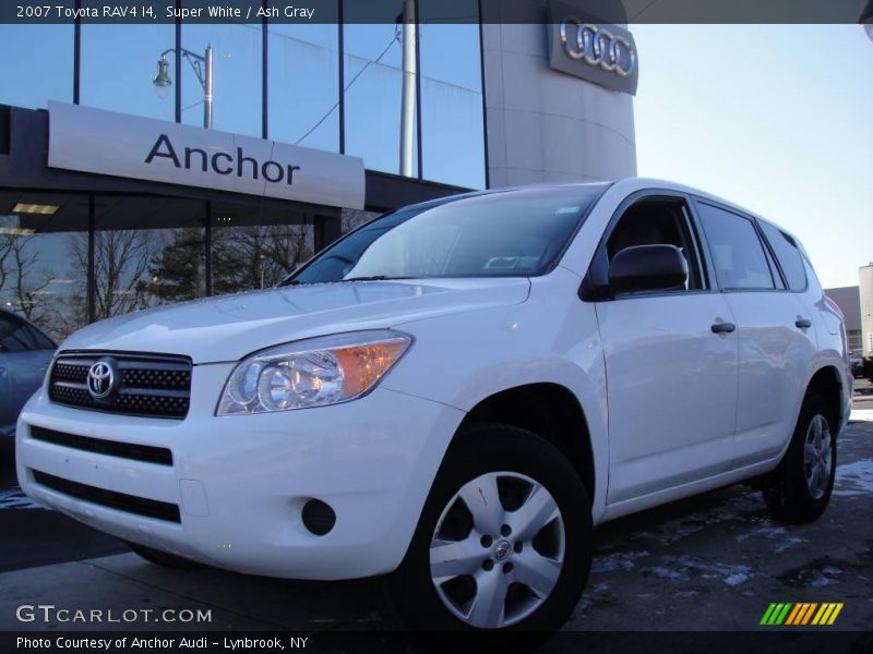 Super White / Ash Gray 2007 Toyota RAV4 I4